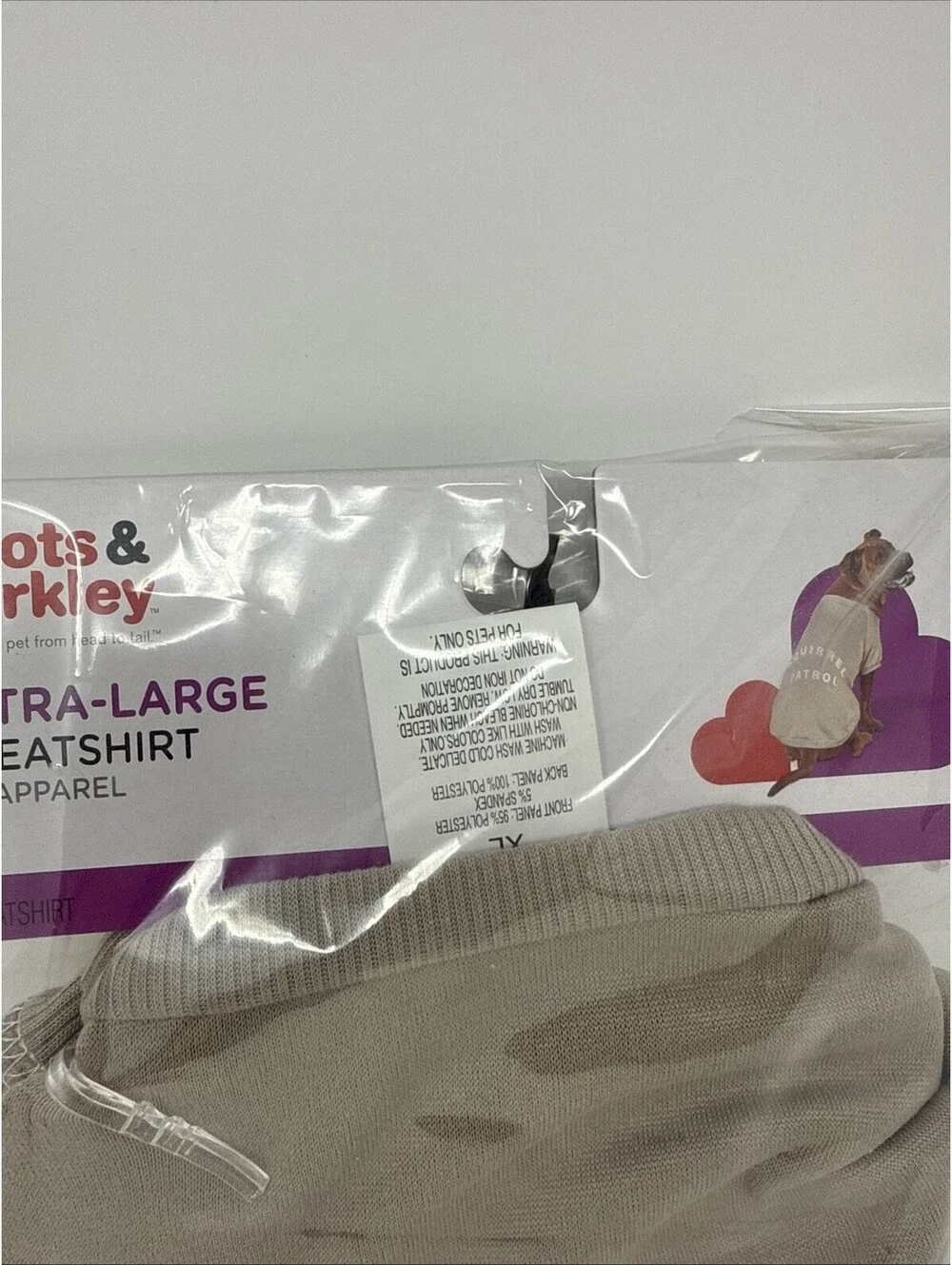 Boots Barkley Squirrel Patrol Dog Shirt for Dogs Size XL